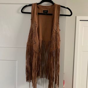 Forever 21 Fringe Vest